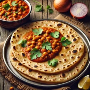 Prata House Chappathi with Chana Masala